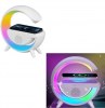 3in1 Wireless Charger Bluetooth Speaker 5W with Rgb Radio White BT2301