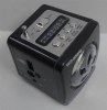 Black Mini MP3/FM Radio Speaker with Built-in MP3 Player & FM Radio - Supports USB/SD Card Playback (OEM-WS-908RL)