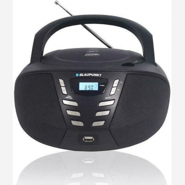 Blaupunkt BB7BK Boombox (Black) Portable FM PLL Radio (CD/MP3/USB/AUX/2) (2 x 1.2W)