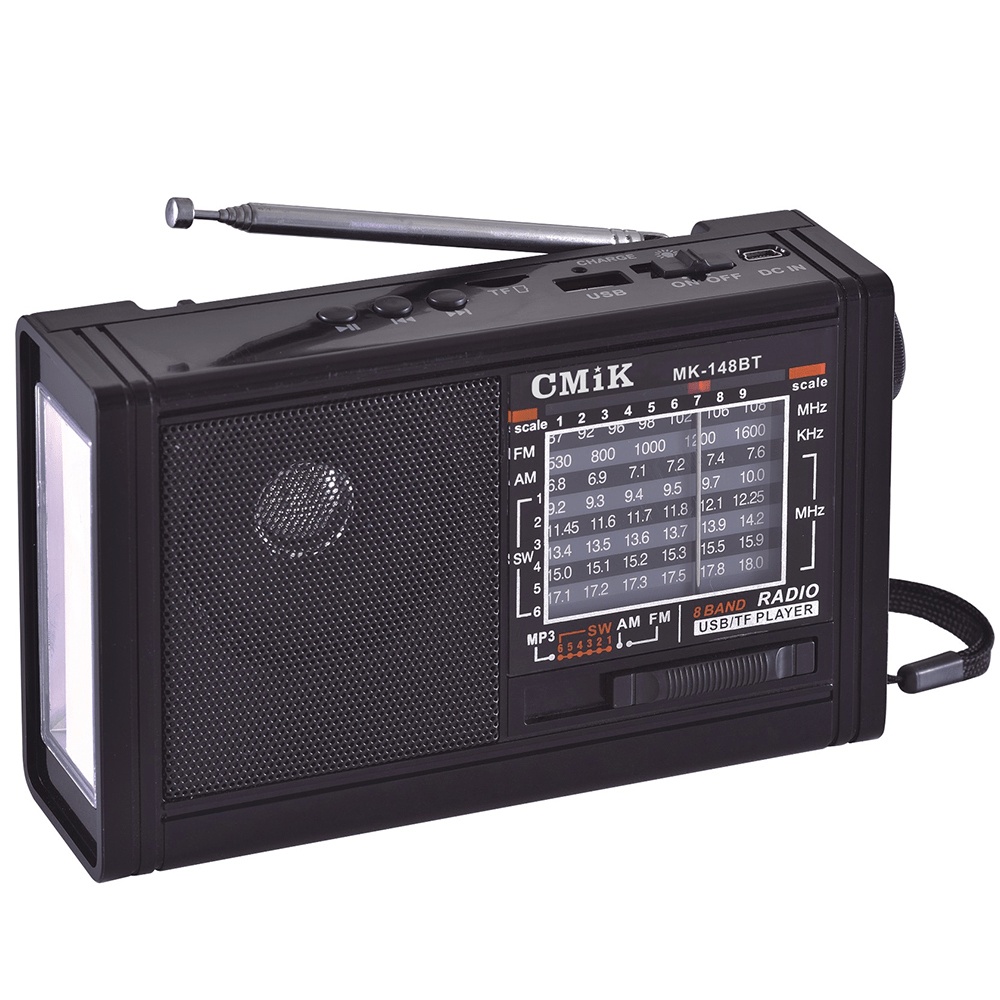 CMiK MK-148BT Portable Radio USB Rechargeable Black