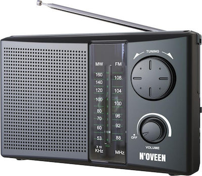 N'Oveen PR450 Portable Power / Battery Radio with Bluetooth Black