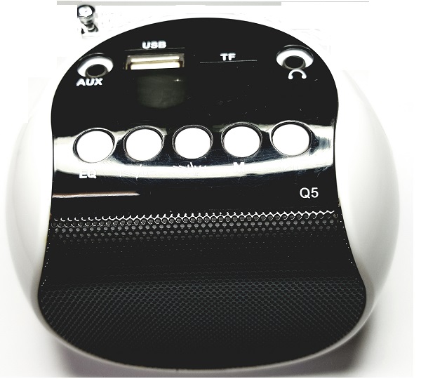 Q5 Mini MP3/FM Radio Speaker with Built-in Player, USB/microSD Support (Green) (White)