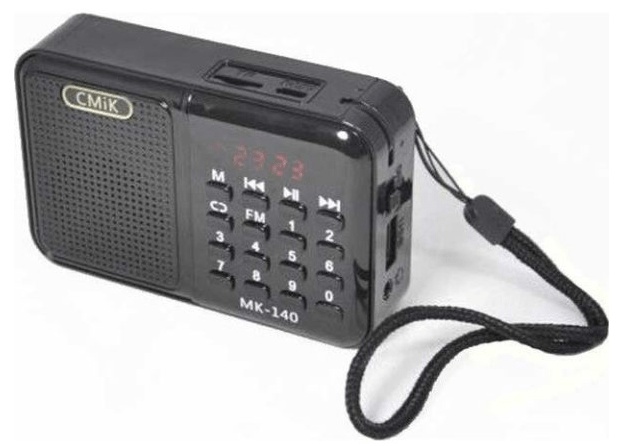 CMiK MK-140 Pocket Radio with USB, SD & TF (Black) (Portable)