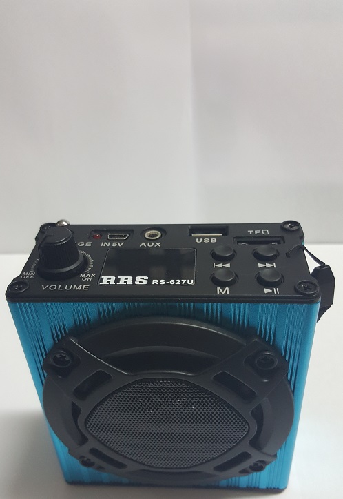 RRS RS-627U Portable Radio with FM Radio & MP3 Player (Blue)