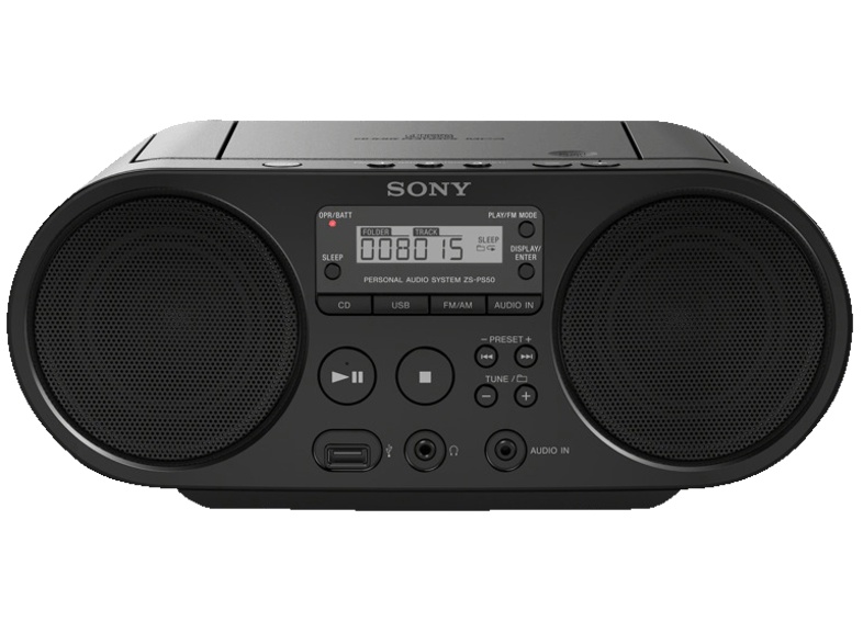 Sony ZS-PS50 Φορητό Ραδιόφωνο με CD Player Μαύρο