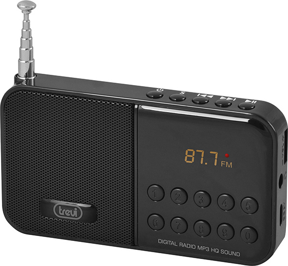 TREVI Digital Radio MP3 Player (DR-740SD) (Black) (OEM)