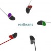 earBeans Bass earphones for moto with AUX connection in color green earBeans Bass earphones for moto with AUX connection in color green