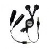 Logic3 Audio Splitter with Earphones - Black Logic3 Audio Splitter with Earphones - Black