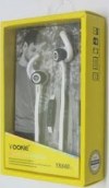Yookie YK-640 Sports Earphones - WHITE Yookie YK-640 Sports Earphones - WHITE