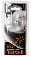 Maxell Drumsoundz Digital Earbuds White HP-CN40-WH Maxell Drumsoundz Digital Earbuds White HP-CN40-WH