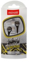 Maxell Juicy Tunes Earphones Silver Maxell Juicy Tunes Earphones Silver