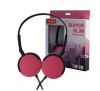 Maxell Super Slim Headphones MXH-HP200 with In-Line Microphone Pink Maxell Super Slim Headphones MXH-HP200 with In-Line Microphone Pink