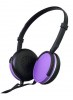 Maxell Super Slim Headphones MXH-HP200 with In-Line Microphone Purple
