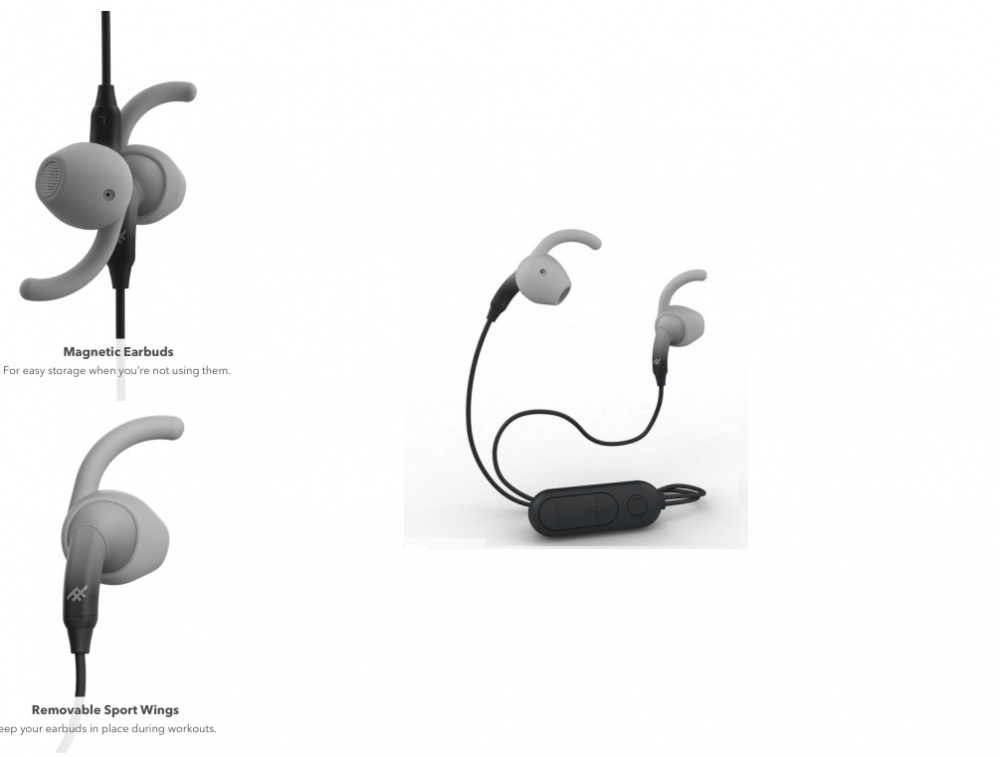 iFrogz Sound Tone Bluetooth Handsfree Headset - Black/Gray