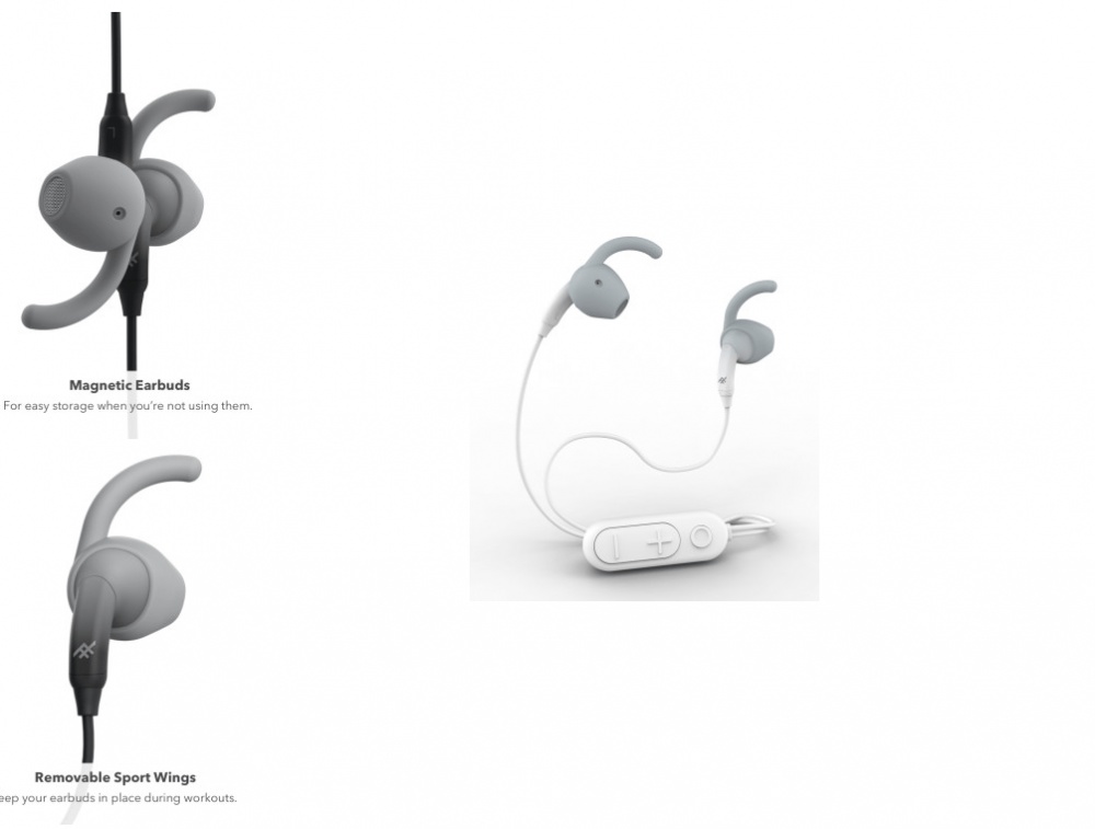 iFrogz Sound Tone Bluetooth Handsfree Headset - White/Gray