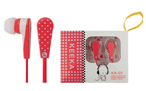 Keeka Stereo Headphones KA-05 Red