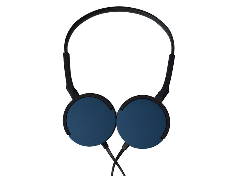 Maxell Super Slim Headphones MXH-HP200 with In-Line Microphone Blue 30371900CN