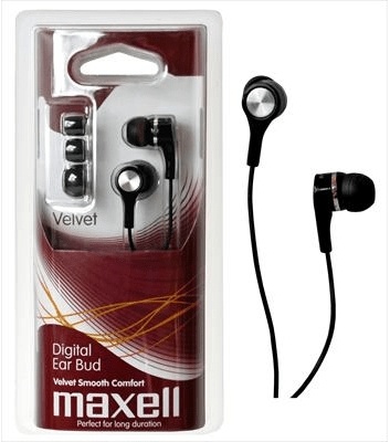 Maxell Velvet Smooth Comfort Ακουστικά Μαύρο HP-CN30-BK