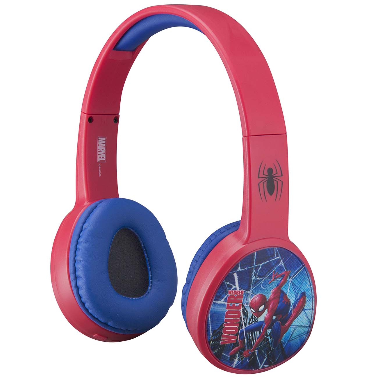 Spiderman-BLUETOOTH HEADPHONES-Over-Ear Wireless Headphones for Kids- (Red / Blue) SM-B36VM