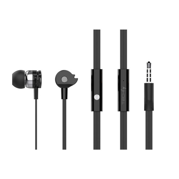 Techly SB-HP A1BKTY - In-Ear Headphones with Microphone