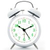 Επιτραπέζιο Μεταλλικό Ρολόι Ξυπνητήρι 3304-8 Ασπρό/Πράσινο Επιτραπέζιο Μεταλλικό Ρολόι Ξυπνητήρι 3304-8 Ασπρό/Πράσινο