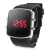 Silicone Band Modern Unisex Jelly Sport Style LED Wrist Watch - Black Silicone Band Modern Unisex Jelly Sport Style LED Wrist Watch - Black