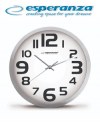 ESPERANZA EHC013W Ρολόι Τοίχου Quartz Αθόρυβο 25cm με Λευκό καντράν ESPERANZA EHC013W Ρολόι Τοίχου Quartz Αθόρυβο 25cm με Λευκό καντράν