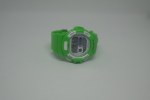 Kids Waterproof Digital Silicone Wristwatch - Green with White Details (OEM)