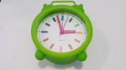 TABLE ALARM CLOCK GREEN SILICONE PLASTIC (OEM)