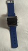 LED Rectangle Silicone Unisex Blue Wrist Watch (OEM)