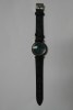 WOMEN ROUND CASE WRIST WATCH DARK BLUE STRAP IN ANIMAL PRINT AND DARK BLUE DIAL WITH GOLDEN DETAILS(OEM)
