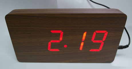 Dark Wooden LED Watch (OEM)