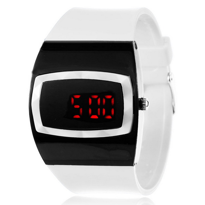 MAIKOU MK006 LED Digital Watch w/ Date Display - White