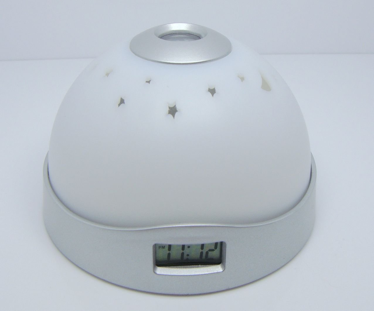 Projecting Clock JG-2091X - Με Λειτουργία Φλας LED σε Τρία Χρώματα - Λευκό (ΟΕΜ)