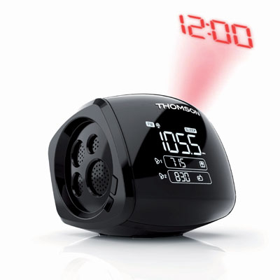 Thomson Alarm Clock Radio with Projector Black THOMSON CP280