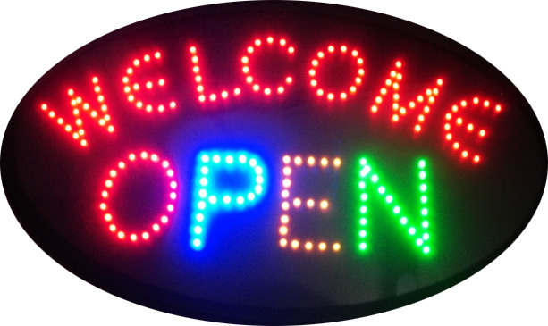 Multi Color Led Sign Welcome Open In Category Electronicsleds At Easy
