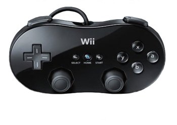 wii classic controller black